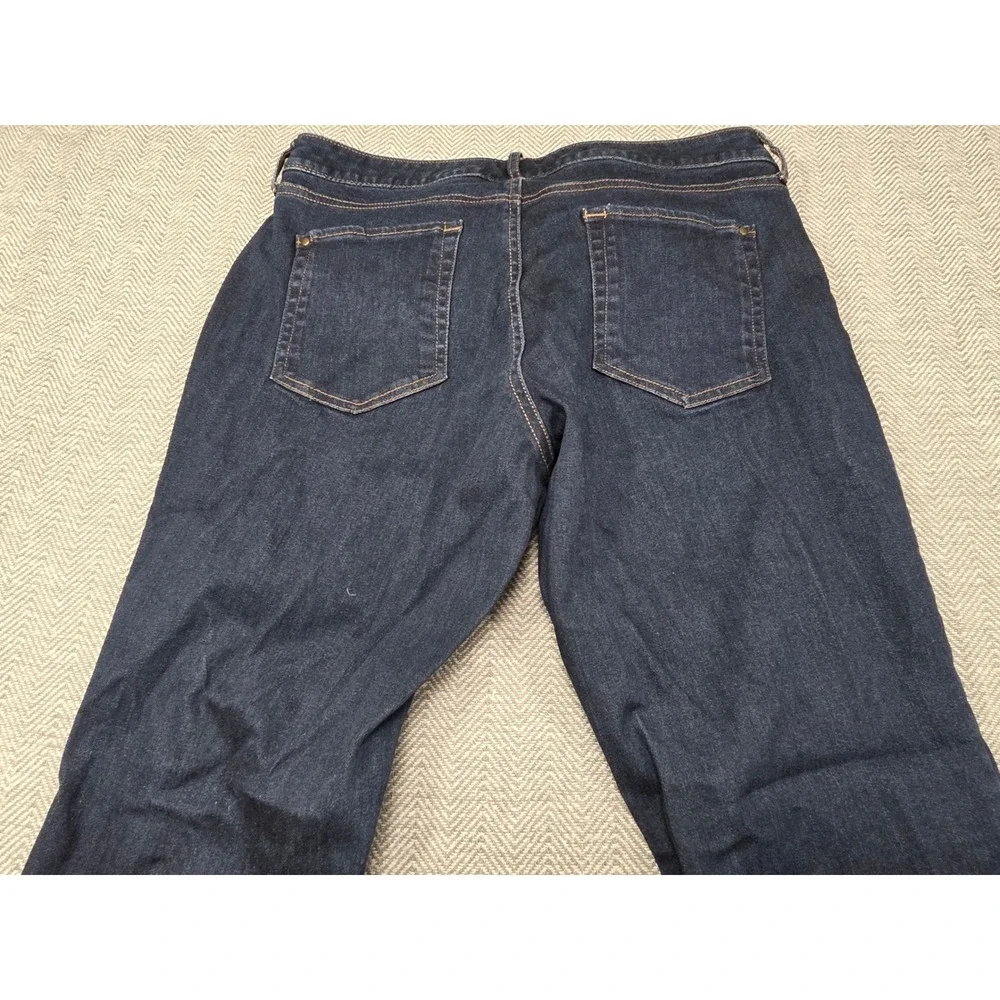 Eddie Bauer Modern Fit Slim Leg Dark Wash Jeans Mens‎ Size 12 Blue Stretch Denim